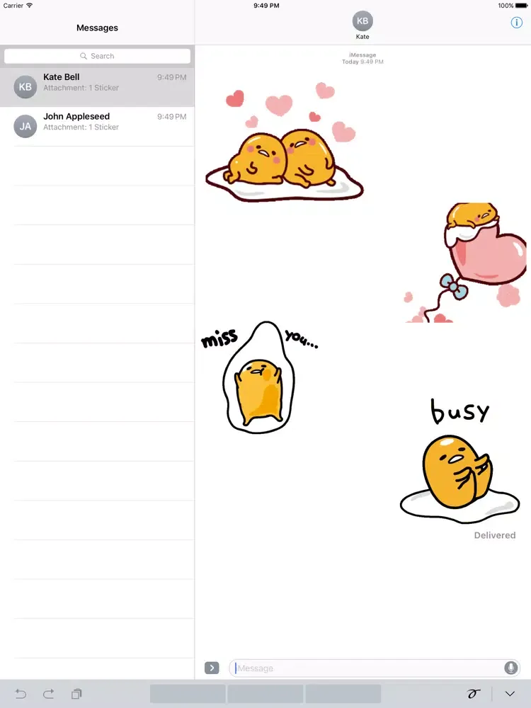 Animated Gudetama Egg Sticker iPad  স্ক্রিনশট