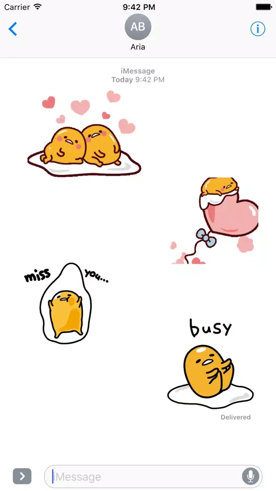 Animated Gudetama Egg Sticker স্ক্রিনশট