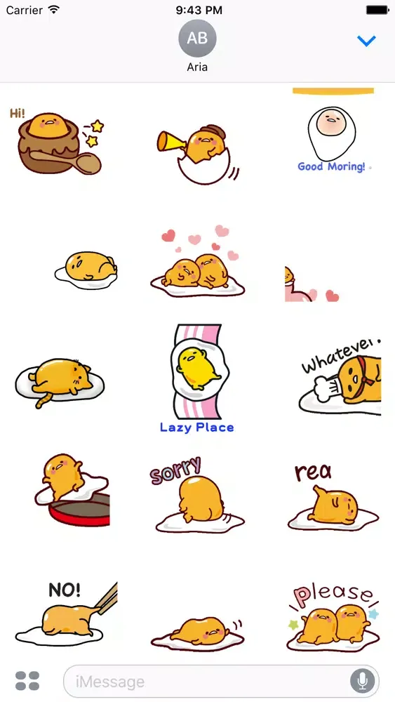 Animated Gudetama Egg Sticker স্ক্রিনশট