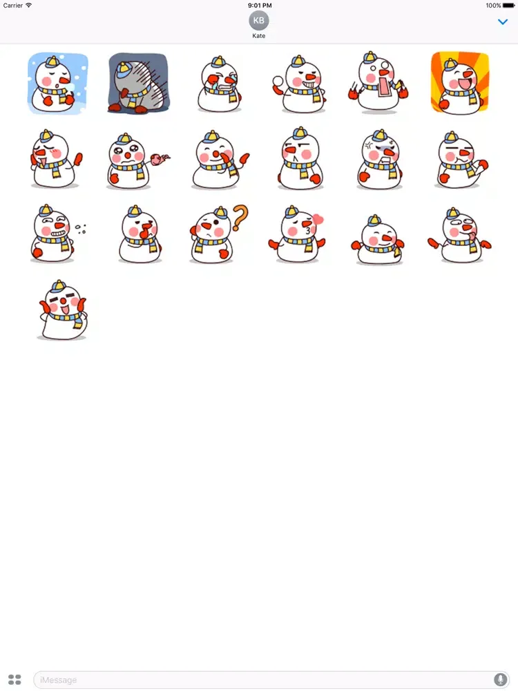 Animated Lonely Snowman iPad 应用截图