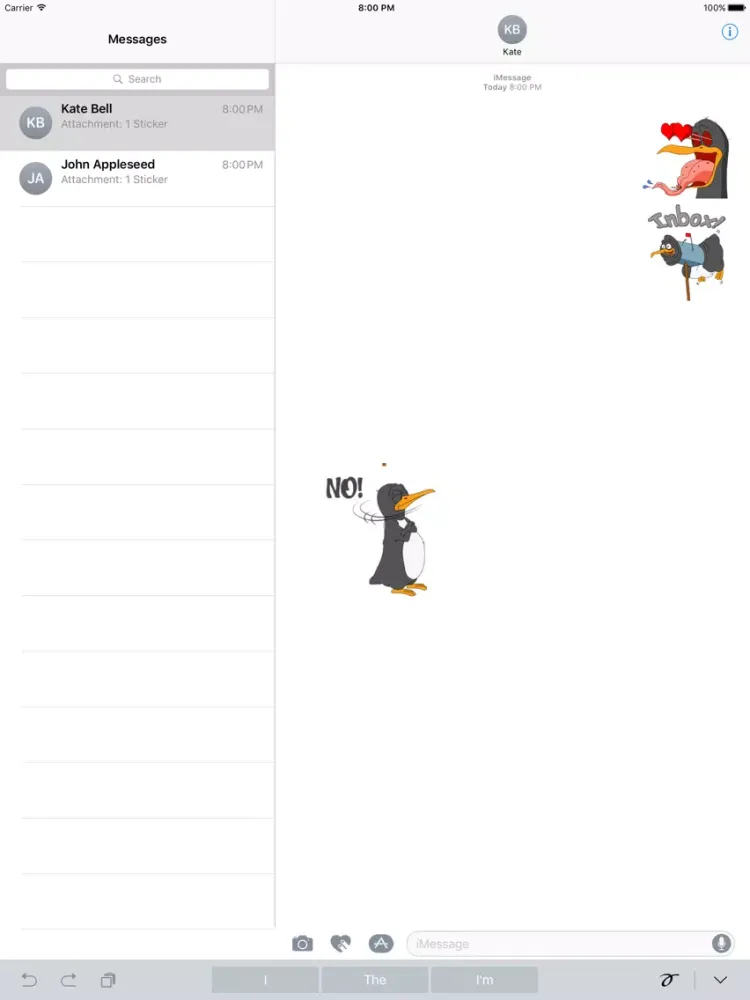 Funny & Crazy Penguin Sticker iPad  Screenshots