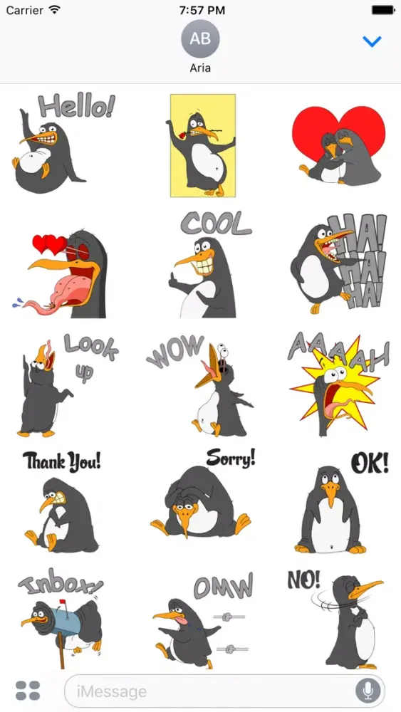Funny & Crazy Penguin Sticker Screenshots