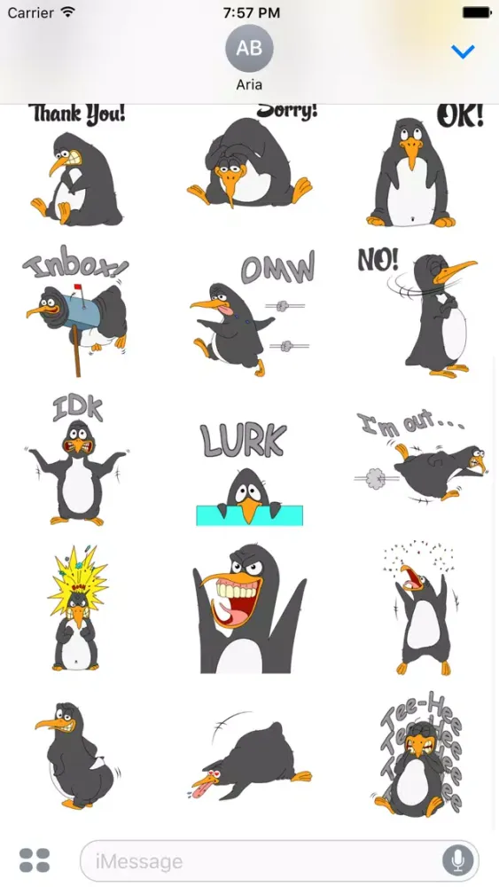 Funny & Crazy Penguin Sticker Screenshots