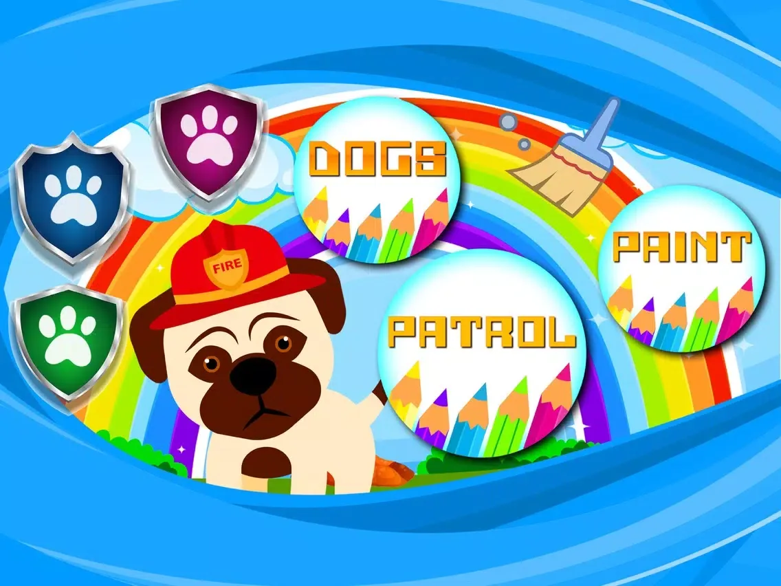 Dogs Book to Paint iPad 应用截图