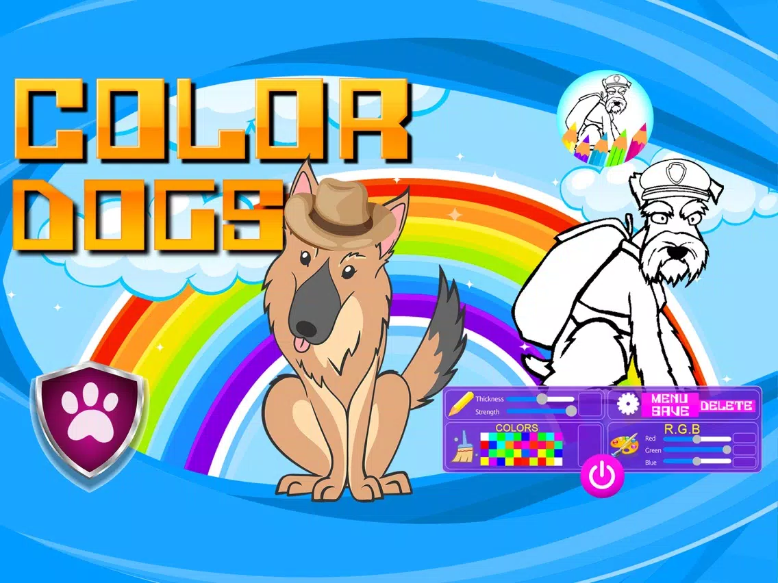 Dogs Book to Paint iPad  سکرین شاٹس
