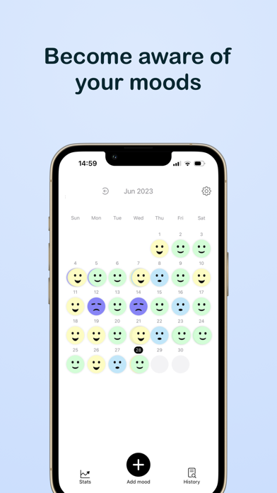 Tangkapan skrin Mood Tracker - Moodup