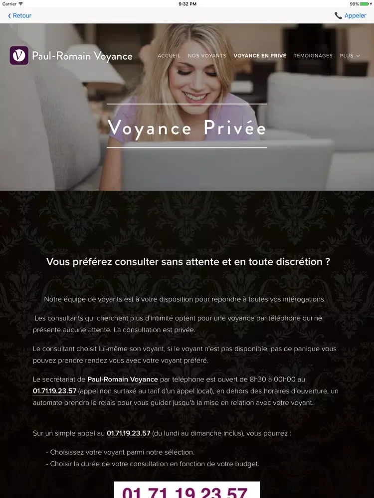 Скриншоты Paul-Romain Voyance iPad 