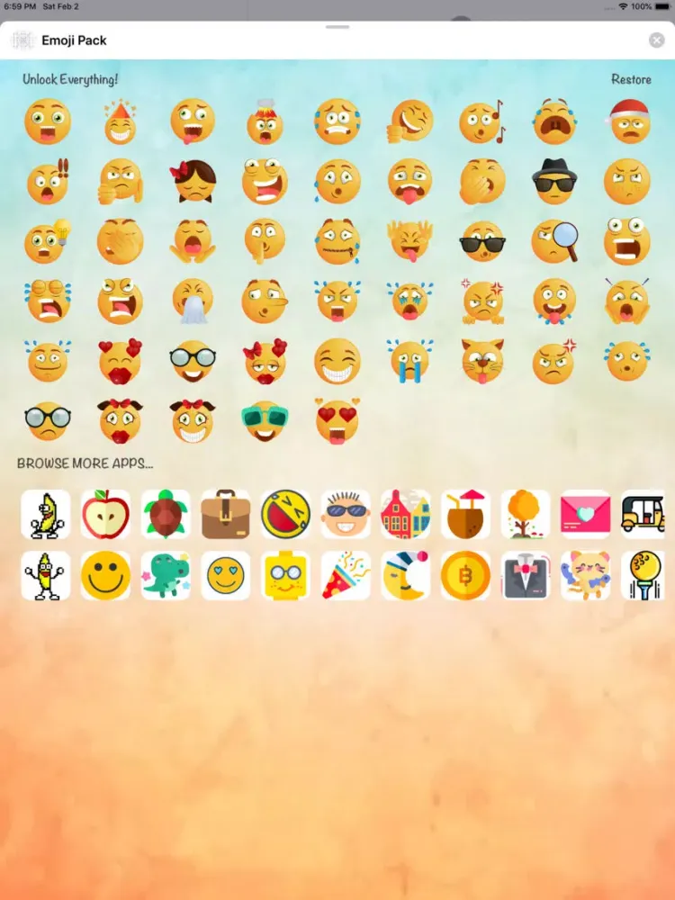تصاویر Emoji Pack iPad 
