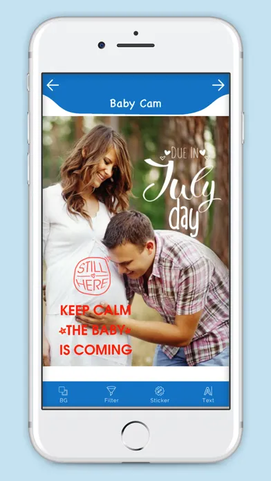 Tangkapan layar Baby Cam : Pregnancy Milestone