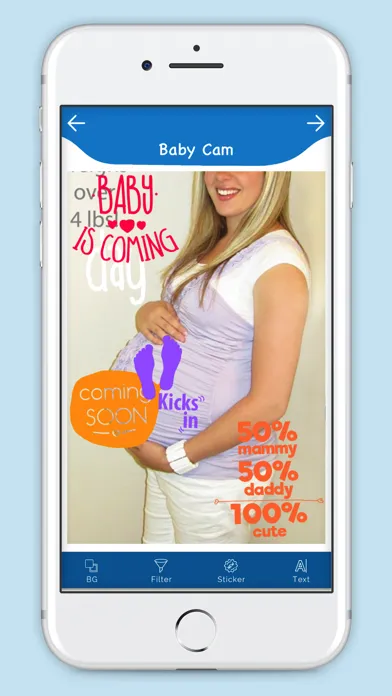 Tangkapan layar Baby Cam : Pregnancy Milestone