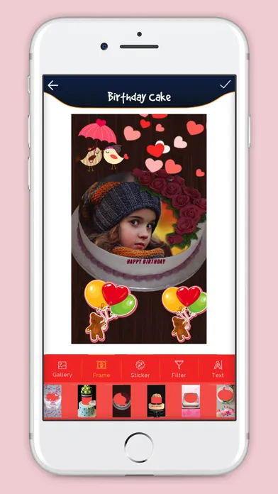 Ảnh chụp màn hình của Birthday Cake With Photo