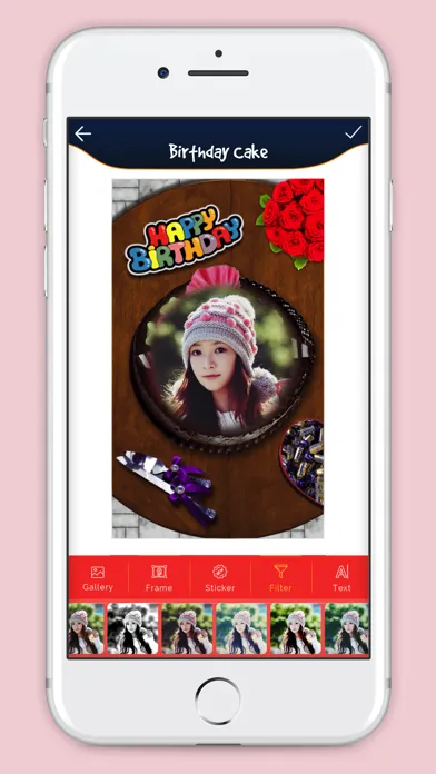 Ảnh chụp màn hình của Birthday Cake With Photo