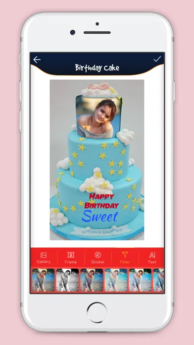 Ảnh chụp màn hình của Birthday Cake With Photo
