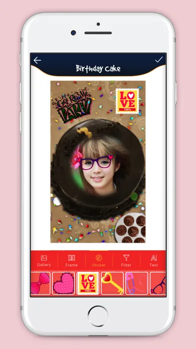 Ảnh chụp màn hình của Birthday Cake With Photo
