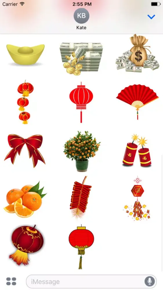Tangkapan layar Chinese Sticker