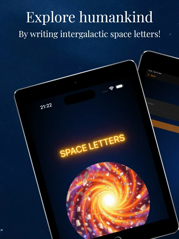 Space Letters iPad स्क्रीनशॉट