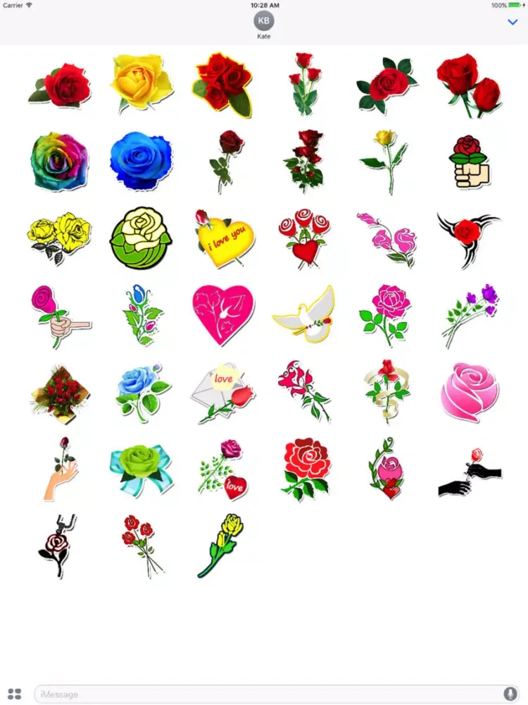 تصاویر Rose Sticker iPad 