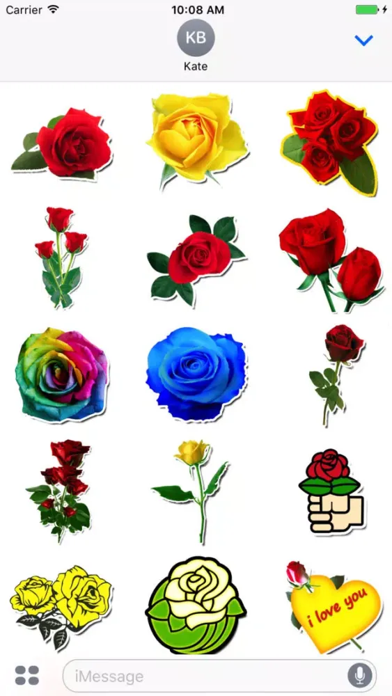 تصاویر Rose Sticker