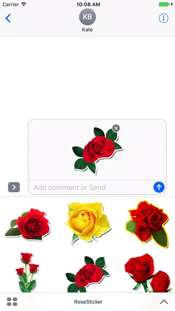 تصاویر Rose Sticker