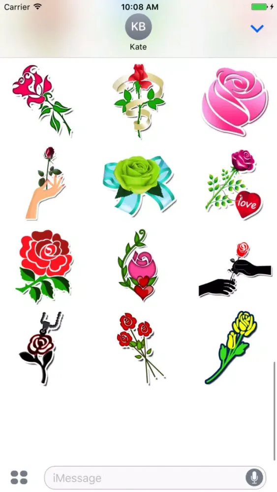 تصاویر Rose Sticker