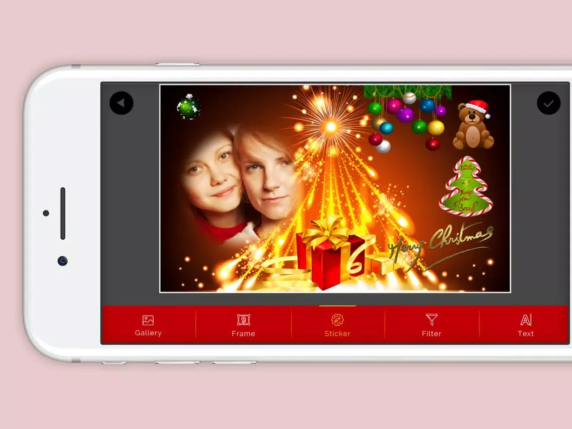 Xmas Photo Frame New iPad  स्क्रीनशॉट