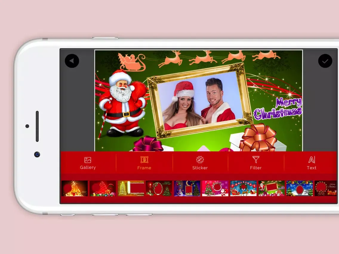 Xmas Photo Frame New iPad  स्क्रीनशॉट