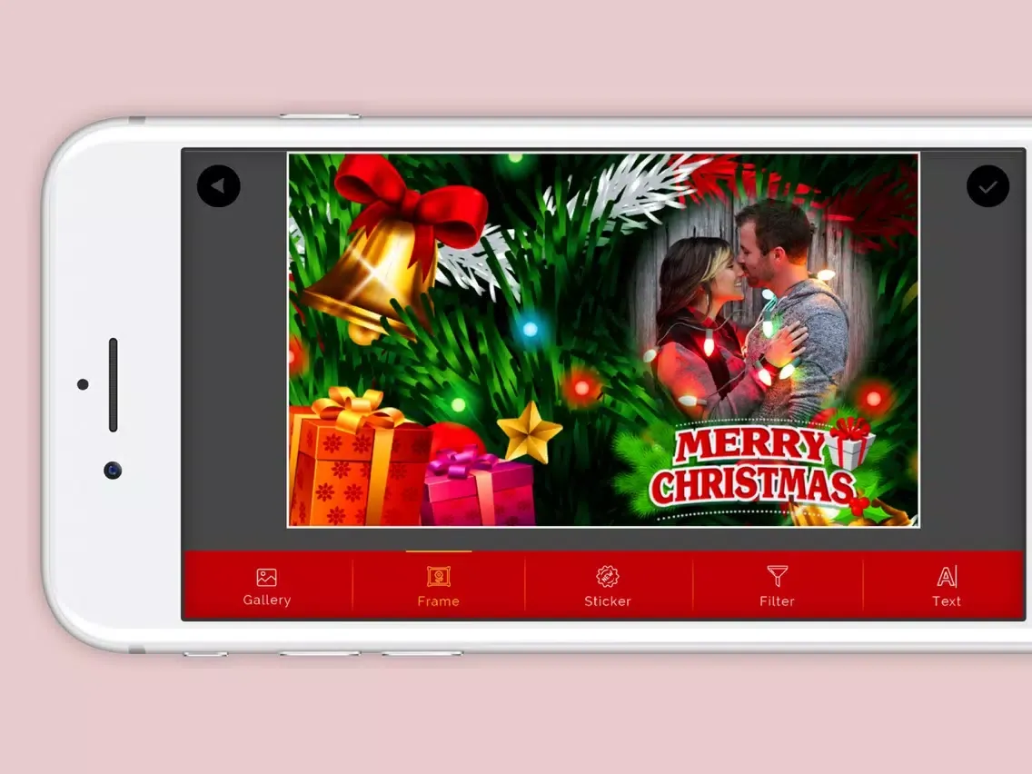 Xmas Photo Frame New iPad  स्क्रीनशॉट