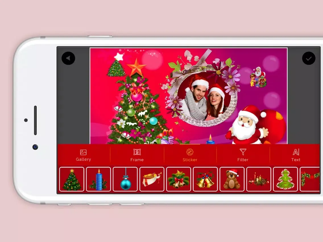 Xmas Photo Frame New iPad  स्क्रीनशॉट