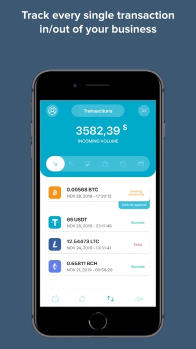 Elegro Business Wallet Screenshots
