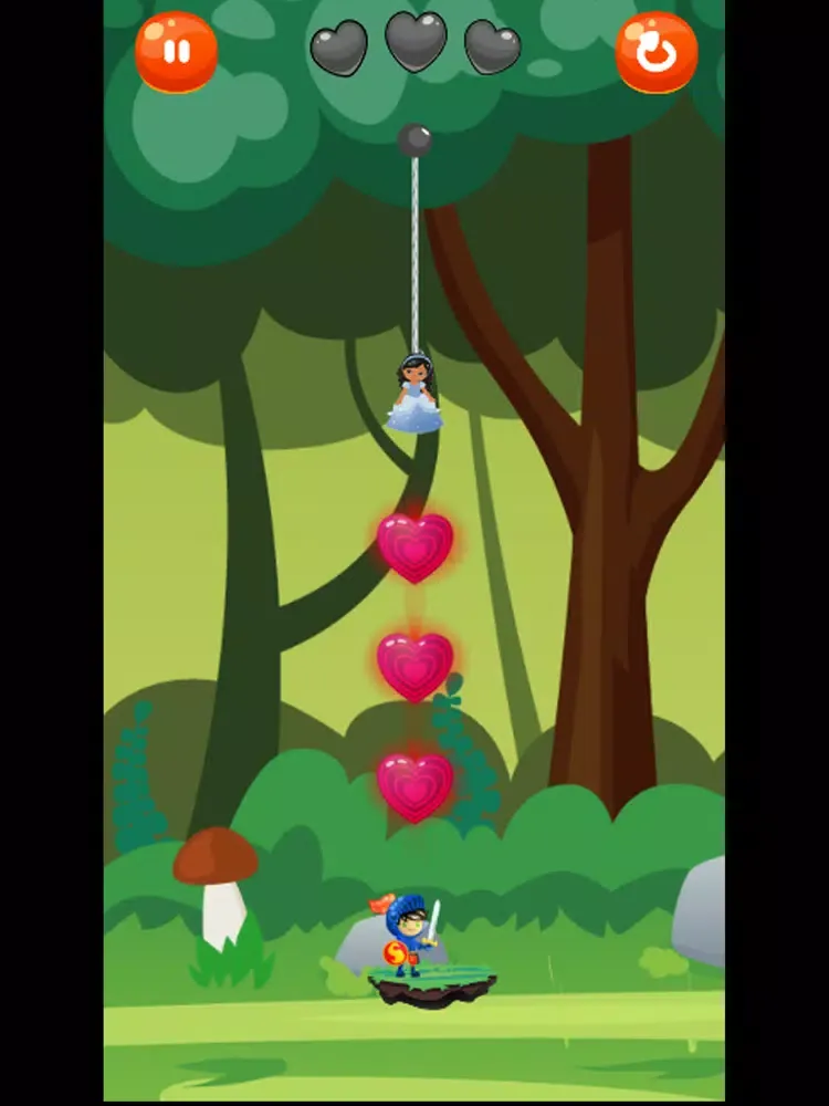 Help the Princess Down iPad  스크린샷