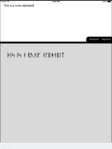Tangkapan skrin Rune Writer iPad 