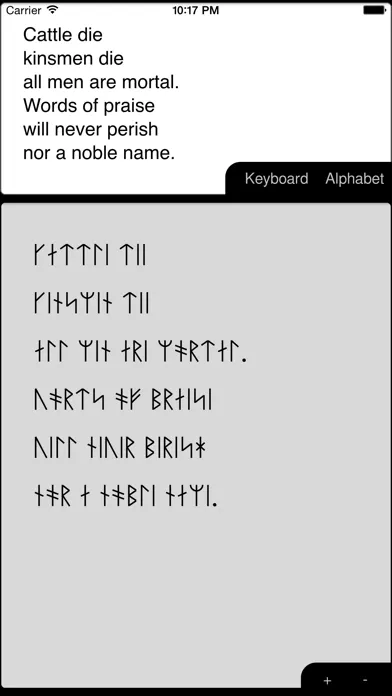 Tangkapan skrin Rune Writer
