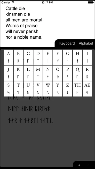 Tangkapan skrin Rune Writer