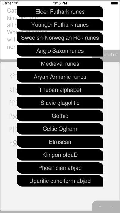 Tangkapan skrin Rune Writer