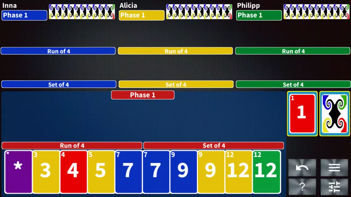 Capturas de pantalla de Phase Rummy Plus card game