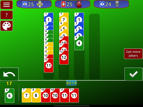 Skip Rummy card game iPad 应用截图