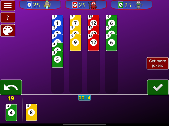 Skip Rummy card game iPad 应用截图