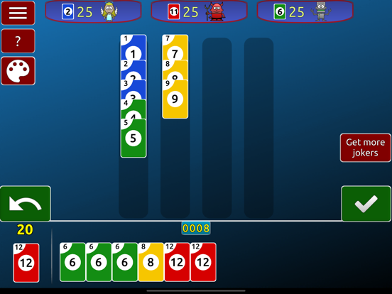 Skip Rummy card game iPad 应用截图