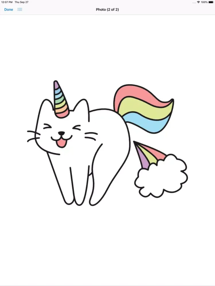Tangkapan skrin CATICORN iPad 