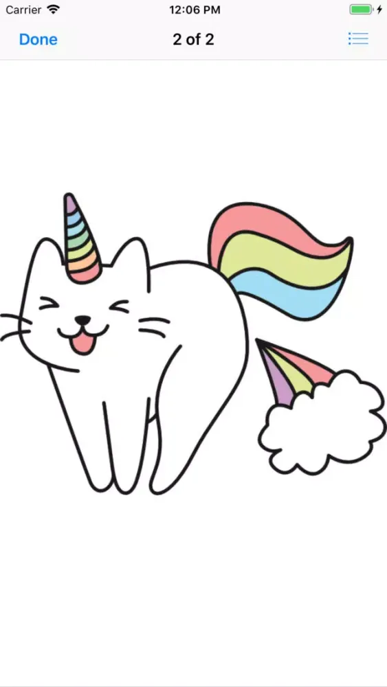 Tangkapan skrin CATICORN