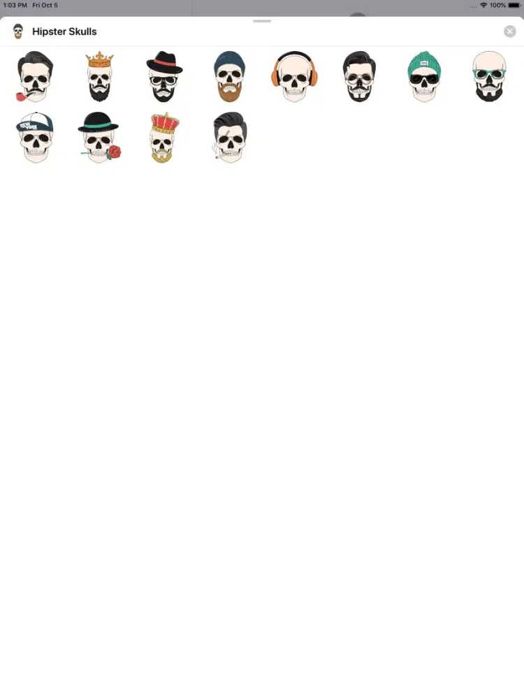 Capturas de pantalla de Hipster Skulls iPad 