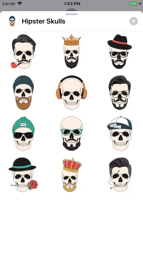 Capturas de pantalla de Hipster Skulls