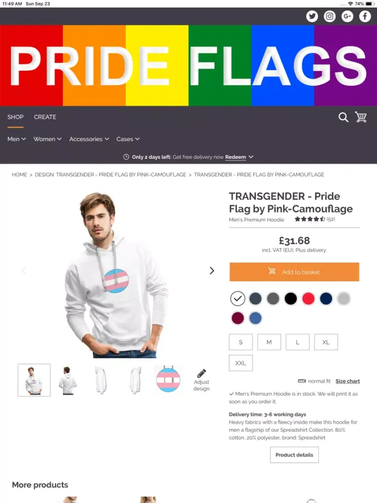 Pride Shop iPad 应用截图