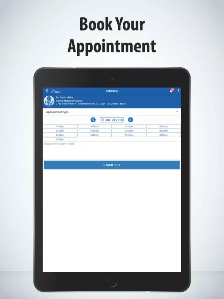 Capturas de pantalla de PC360-Patient Portal iPad 