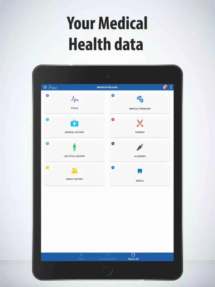 Capturas de pantalla de PC360-Patient Portal iPad 