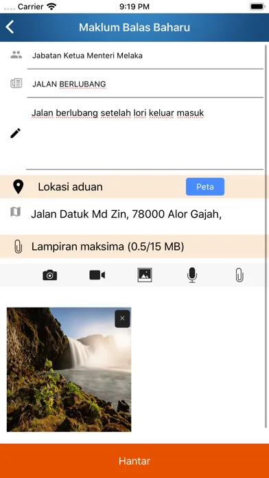 Captures d'écran de Respons Rakyat Melaka