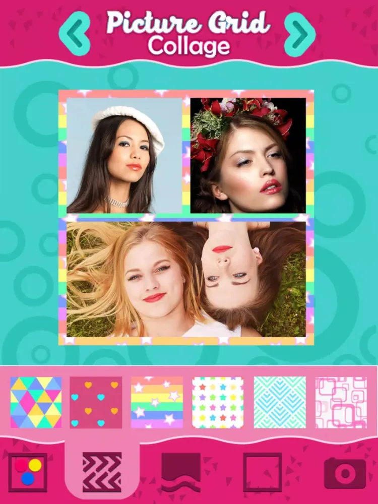 Pic.ture Grid Collage: Best Effects & Filters iPad  Screenshots