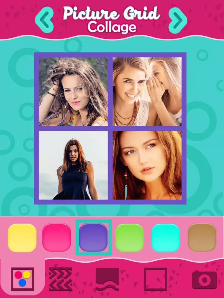 Pic.ture Grid Collage: Best Effects & Filters iPad  Screenshots