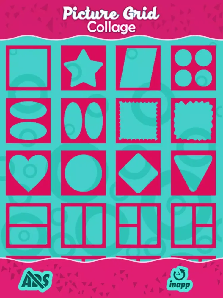 Pic.ture Grid Collage: Best Effects & Filters iPad  Screenshots
