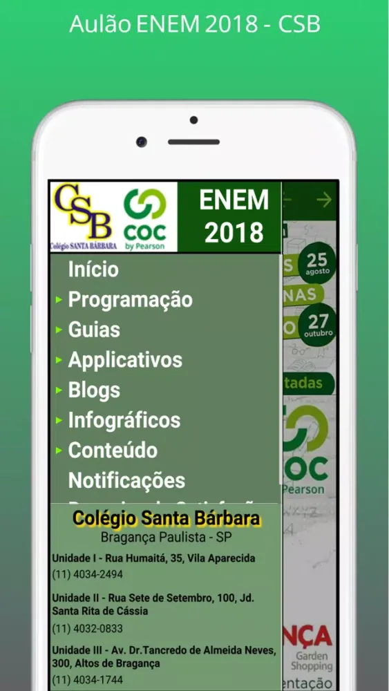 Aulão ENEM 2018 - CSB 스크린샷
